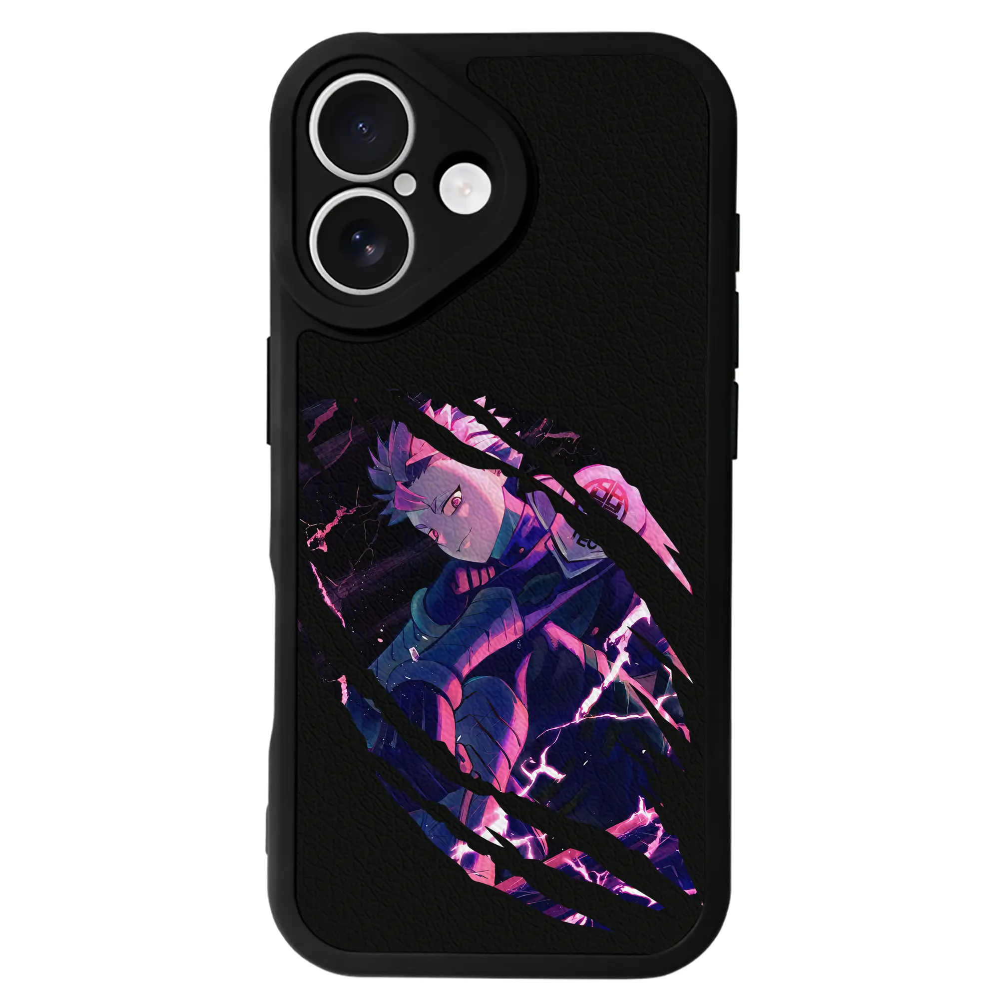 怪獣8号 グッズ,鳴海弦 - IPhone 16シリーズ対応 ・ シリコンスマホケース ・ レザー調 ・ 高精度フィット ・ 耐衝撃 ・ ワイヤレス充電対応 ・ 精密カット